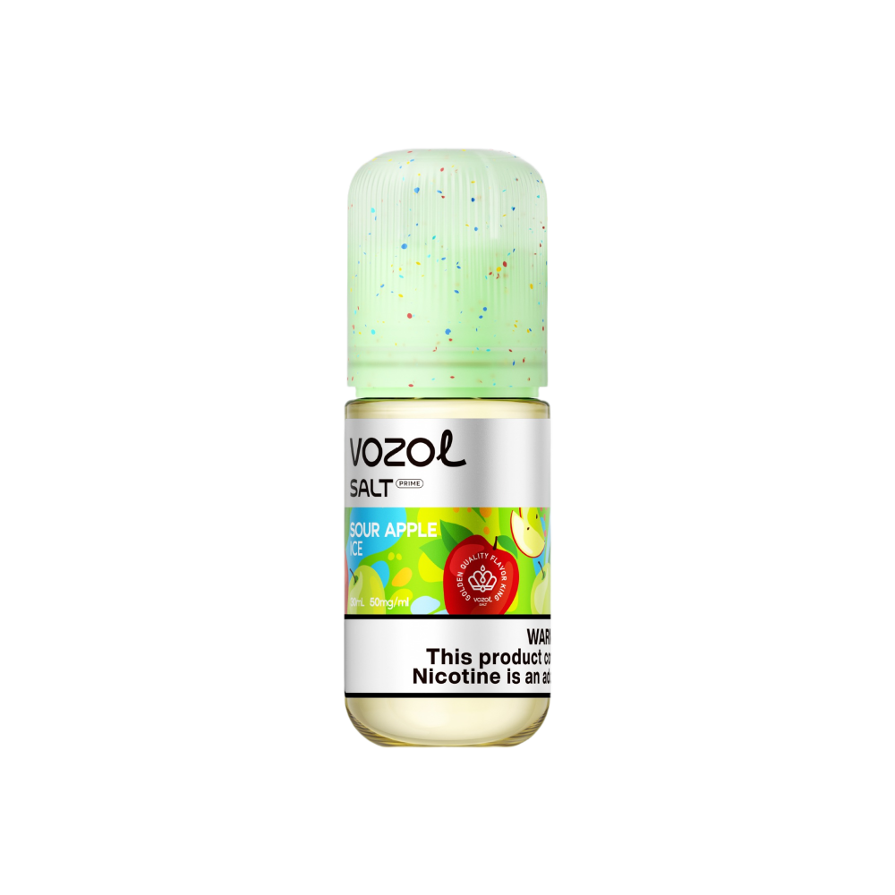 Photos and appearance — VOZOL SALT PRIME 30 ML Sour Apple Ice